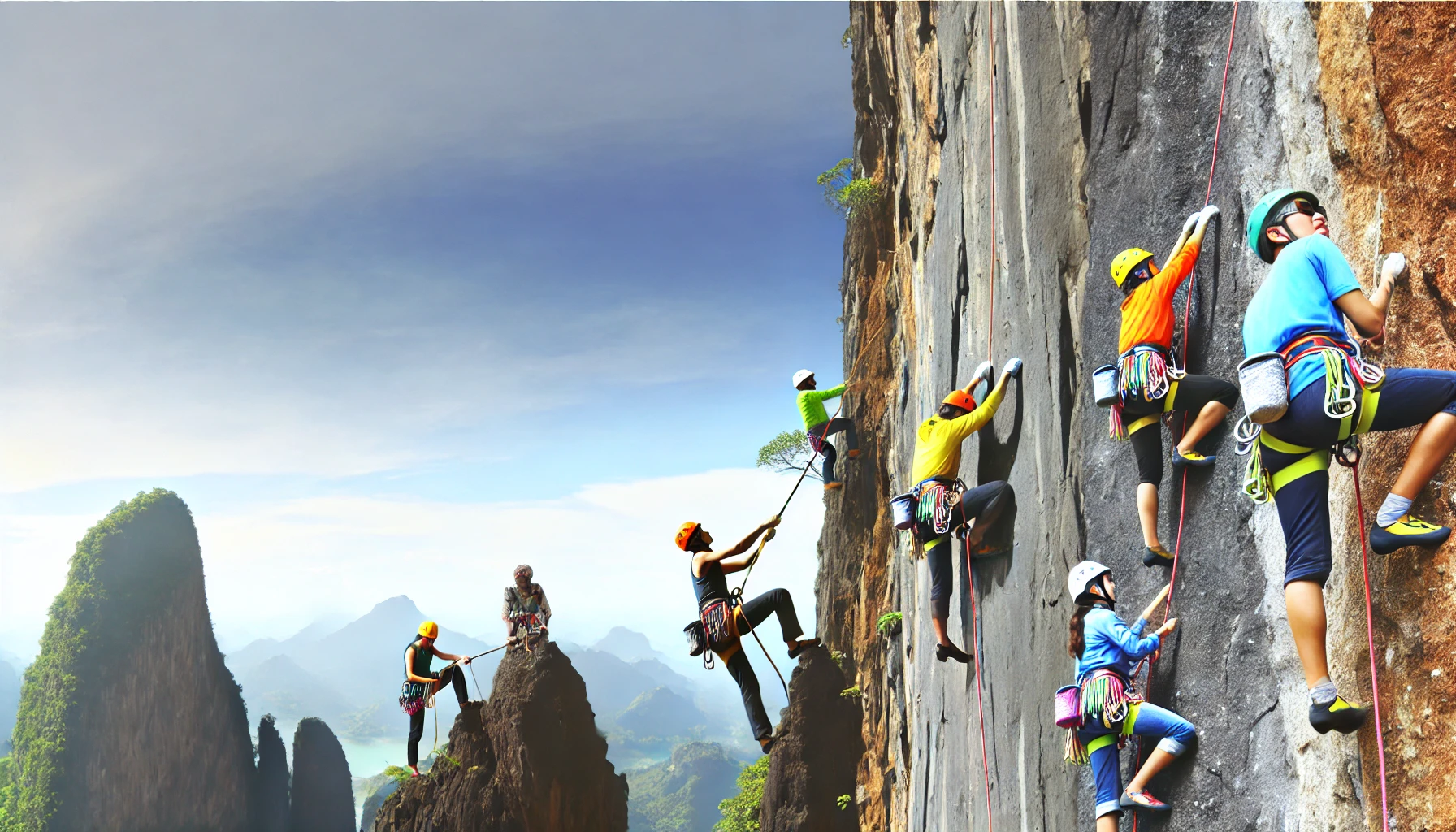 Conquer Towering Cliffs with PhantomPaths Rock Climbing Expeditions